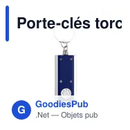 Porte-clés torche personnalisable avec logo - Mitchell - Miniature 3