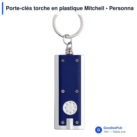 Porte-clés torche personnalisable avec logo - Mitchell - Image 3