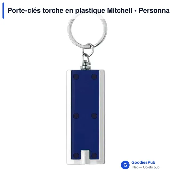 Porte-clés torche personnalisable avec logo - Mitchell - Image 4