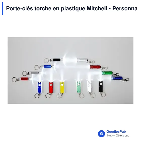 Porte-clés torche personnalisable avec logo - Mitchell - Image 5