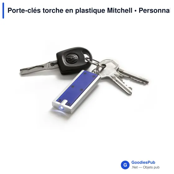 Porte-clés torche personnalisable avec logo - Mitchell - Image 7