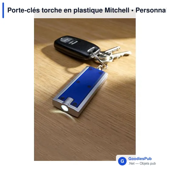 Porte-clés torche personnalisable avec logo - Mitchell - Image 8