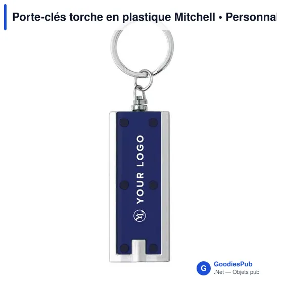 Porte-clés torche personnalisable avec logo - Mitchell - Image 9