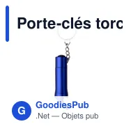 Porte-clés torche et décapsuleur Carla - Miniature 2