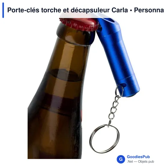 Porte-clés torche et décapsuleur Carla - Image 4