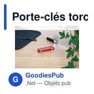 Porte-clés torche et décapsuleur Carla - Miniature 5