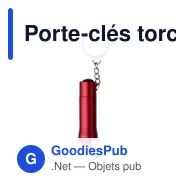 Porte-clés torche et décapsuleur Carla - Miniature 6