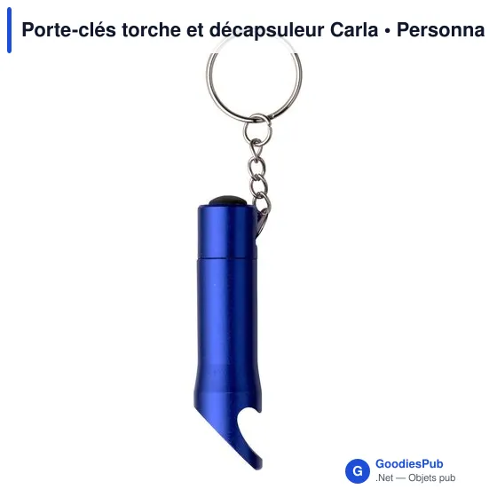 Porte-clés torche et décapsuleur Carla - Image 7
