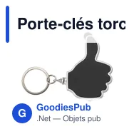 Porte-clés torche Melvin - Miniature 1