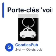 Porte-clés 'voiture' | Gillian - Miniature 1