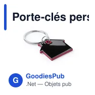 Porte-clés personnalisable en acier inoxydable avec logo - Zosin - Miniature 4
