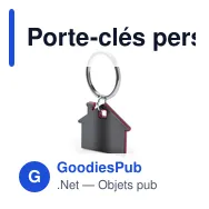 Porte-clés personnalisable en acier inoxydable avec logo - Zosin - Miniature 5