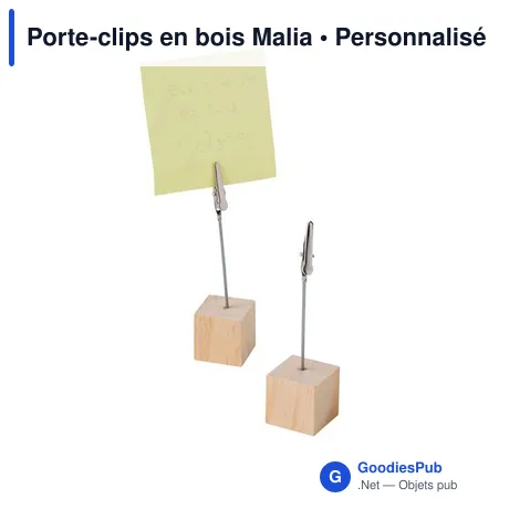Porte-clips en bois Malia