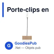 Porte-clips en bois Malia - Miniature 2