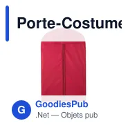 Porte-Costumes personnalisable Kibix avec logo - Housse en PEVA - Miniature 1