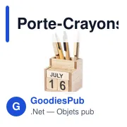 Porte-Crayons Calendrier Perpétuel Laorek - Miniature 2