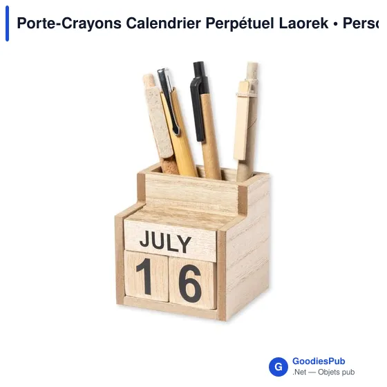 Porte-Crayons Calendrier Perpétuel Laorek - Image 2