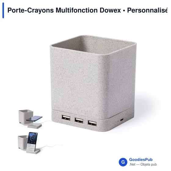 Porte-Crayons Multifonction Personnalisable avec Logo - Dowex - Image 1