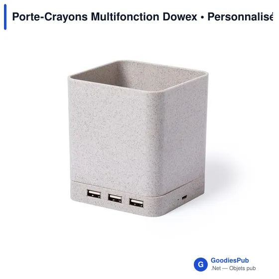 Porte-Crayons Multifonction Personnalisable avec Logo - Dowex - Image 2