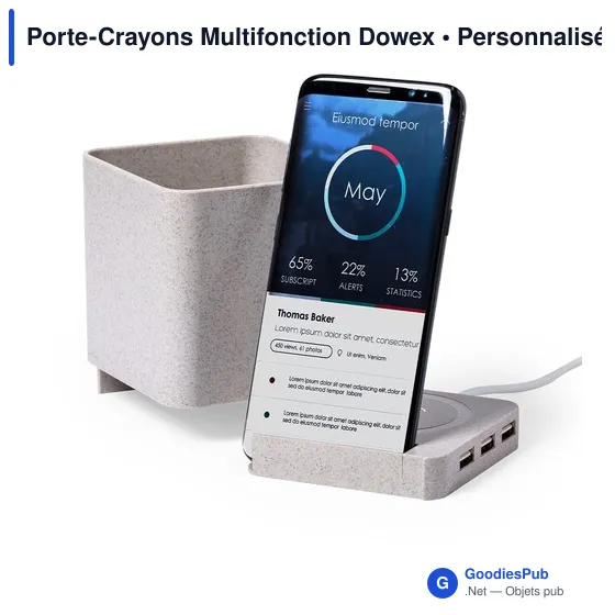 Porte-Crayons Multifonction Personnalisable avec Logo - Dowex - Image 8