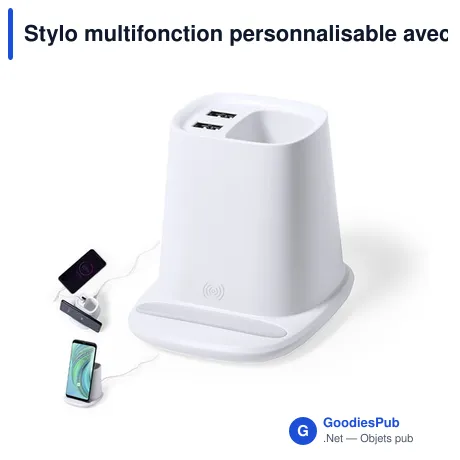 Stylo multifonction personnalisable avec logo - modèle Pekon