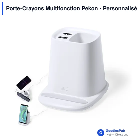 Stylo multifonction personnalisable avec logo - modèle Pekon - Image 1