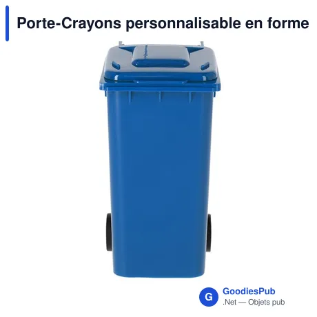 Porte-Crayons personnalisable en forme de conteneur avec logo