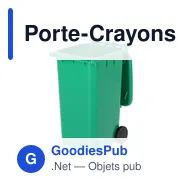 Porte-Crayons personnalisable en forme de conteneur avec logo - Miniature 11