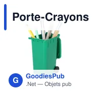 Porte-Crayons personnalisable en forme de conteneur avec logo - Miniature 12