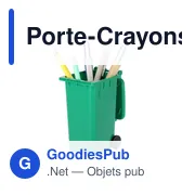 Porte-Crayons personnalisable en forme de conteneur avec logo - Miniature 4