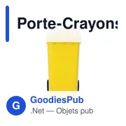 Porte-Crayons personnalisable en forme de conteneur avec logo - Miniature 5