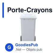 Porte-Crayons personnalisable en forme de conteneur avec logo - Miniature 9