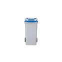 Variante gris - Porte-Crayons personnalisable en forme de conteneur avec logo
