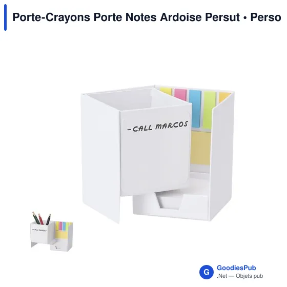 Porte-Crayons Porte Notes Ardoise Persut - Image 1