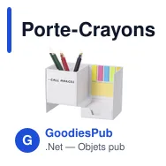 Porte-Crayons Porte Notes Ardoise Persut - Miniature 3