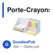 Porte-Crayons Porte Notes Trigris - Miniature 1