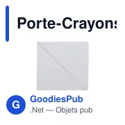Porte-Crayons Porte Notes Trigris - Miniature 3
