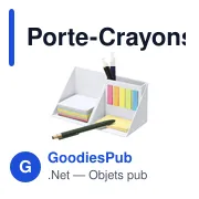 Porte-Crayons Porte Notes Trigris - Miniature 4