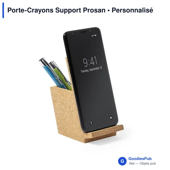 Stylo personnalisable avec logo - Support smartphone intégré - Image 3