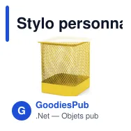 Stylo personnalisable avec logo pour objets publicitaires - Miniature 1