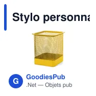 Stylo personnalisable avec logo pour objets publicitaires - Miniature 2