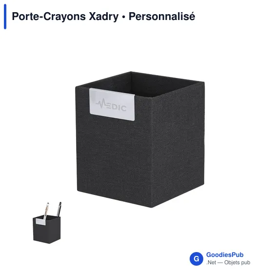 Porte-Crayons personnalisable en RPET - Logo en option - Image 1