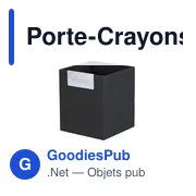 Porte-Crayons personnalisable en RPET - Logo en option - Miniature 3