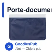 Porte-documents A4 zippé personnalisable avec logo - Giuseppe - Miniature 2