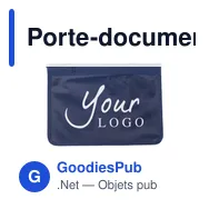 Porte-documents A4 zippé personnalisable avec logo - Giuseppe - Miniature 4