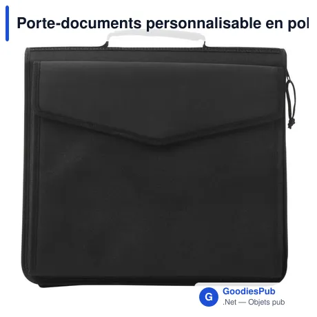 Porte-documents personnalisable en polyester avec logo - Coco