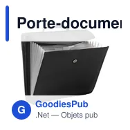 Porte-documents personnalisable en polyester avec logo - Coco - Miniature 3