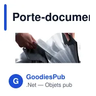 Porte-documents personnalisable en polyester avec logo - Coco - Miniature 4