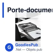 Porte-documents personnalisable en polyester avec logo - Coco - Miniature 6