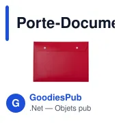 Porte-Documents personnalisable Gynster avec logo en PP recyclé - Miniature 2